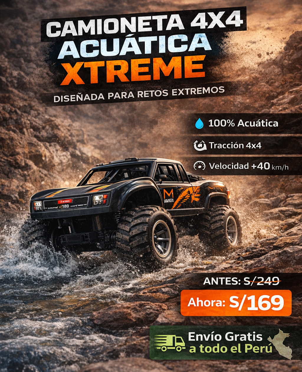 CAMIONETA 4X4 ACUÁTICA XTREME