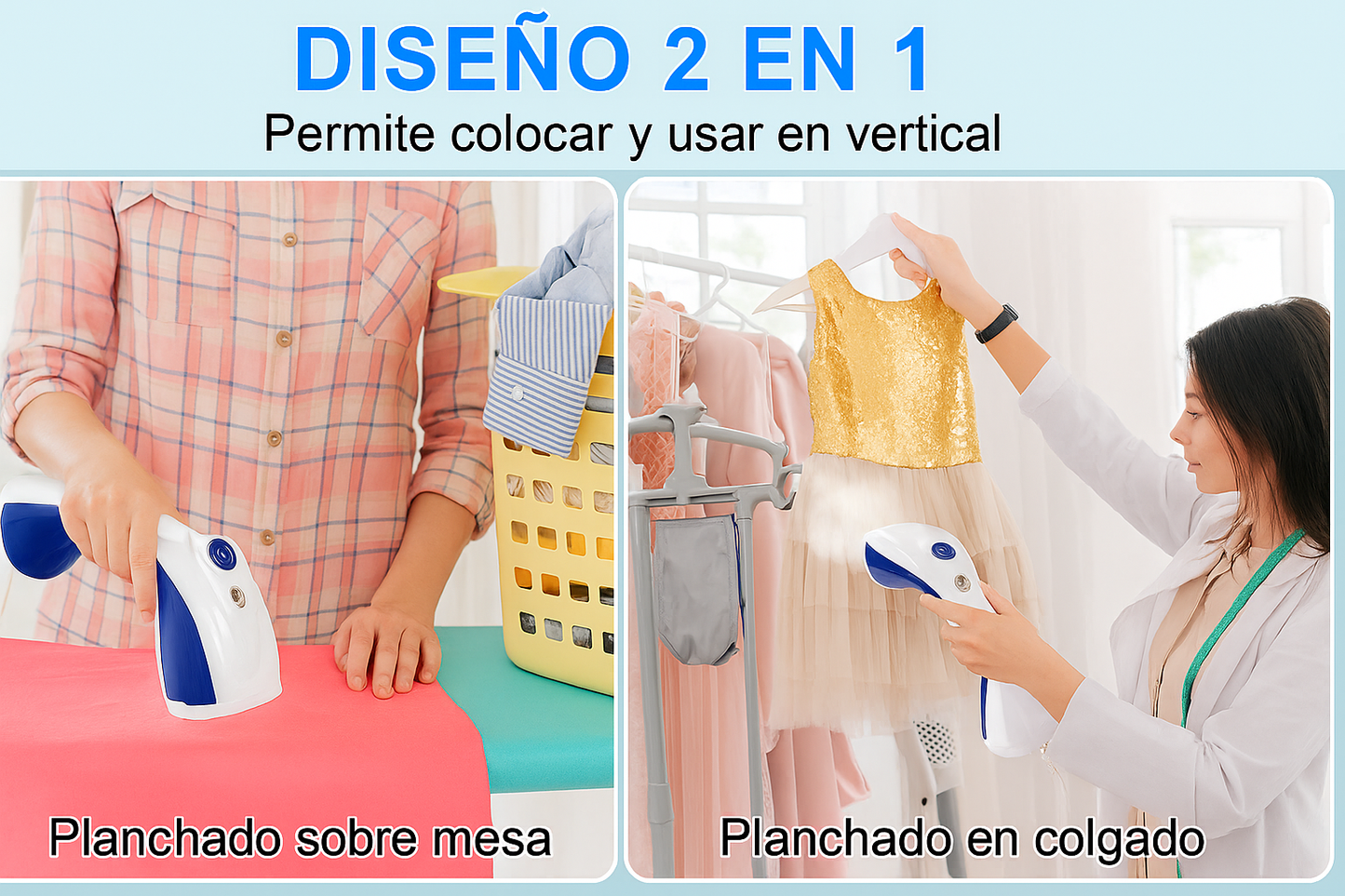 PLANCHA VAPORIZADORA DE ROPA PRO